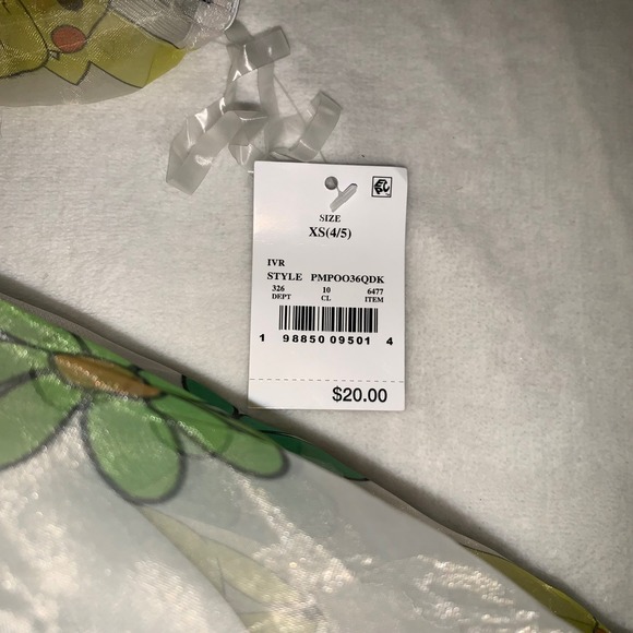 Pokémon pikachu mesh layered dress age 4 - 5 years old yellow green - Picture 10 of 10